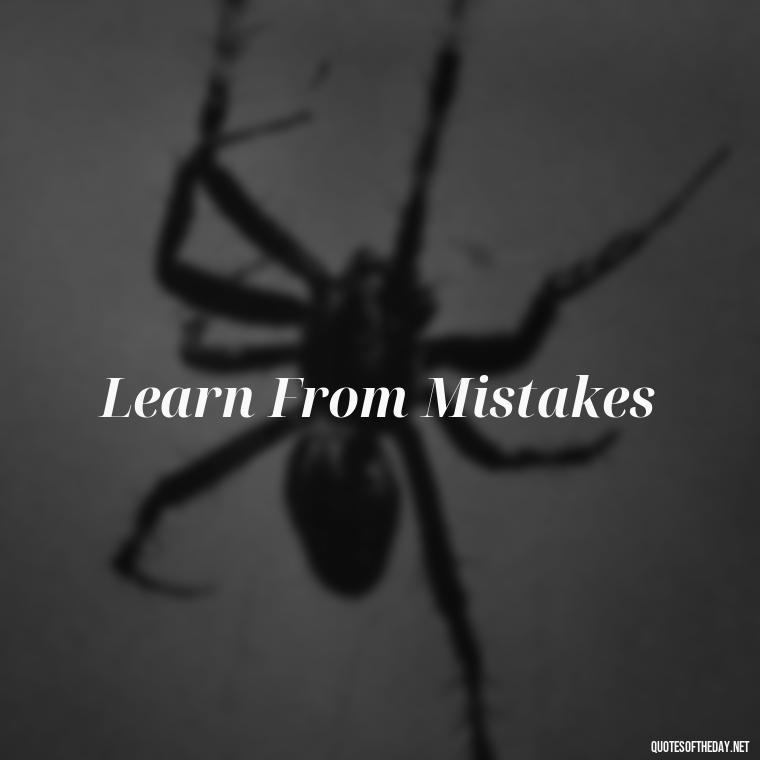 Learn From Mistakes - Short 3 Word Quotes