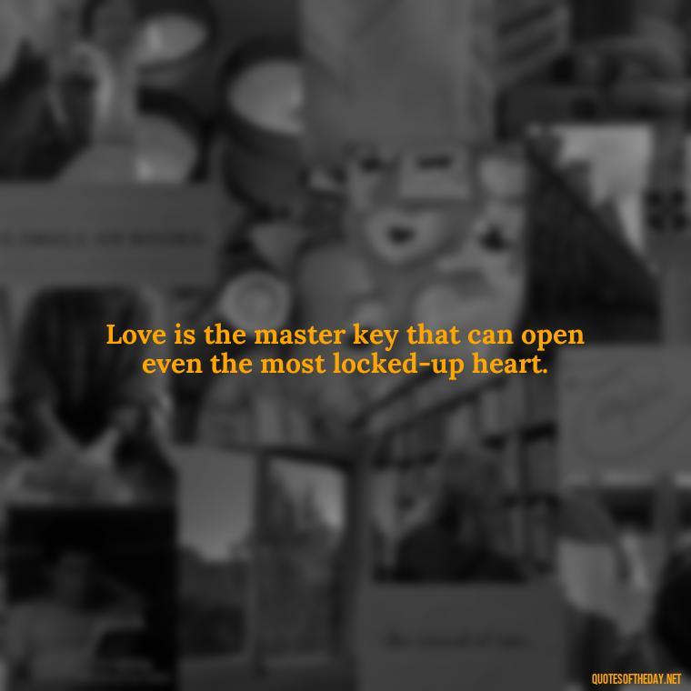 Love is the master key that can open even the most locked-up heart. - Love U Boyfriend Quotes