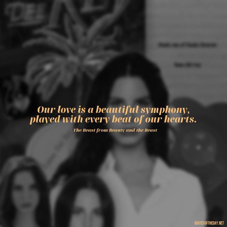 Our love is a beautiful symphony, played with every beat of our hearts. - Fairy Tail Love Quotes