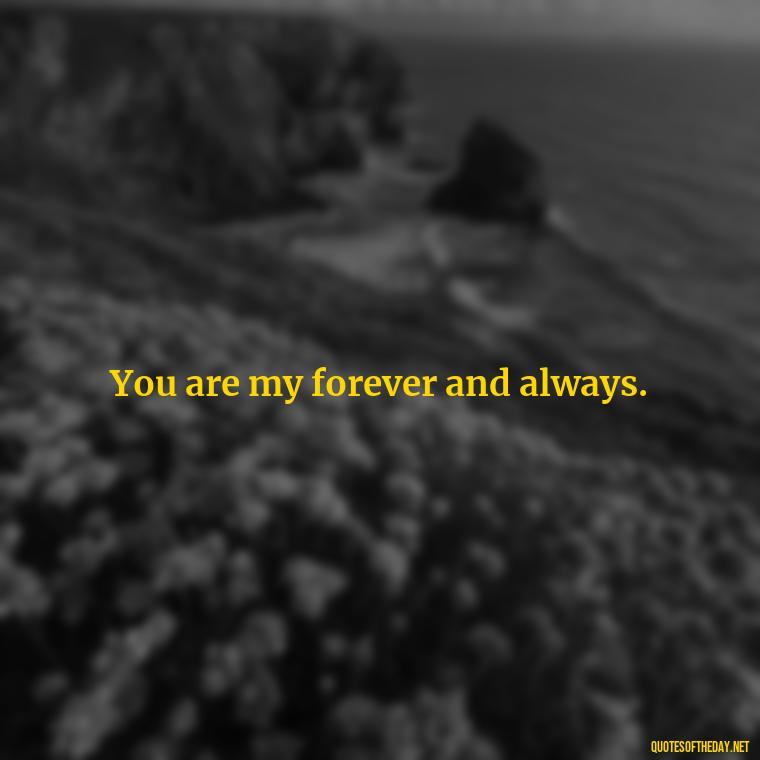 You are my forever and always. - Love Persian Quotes