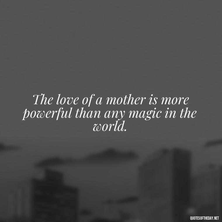 The love of a mother is more powerful than any magic in the world. - Quotes About A Parents Love