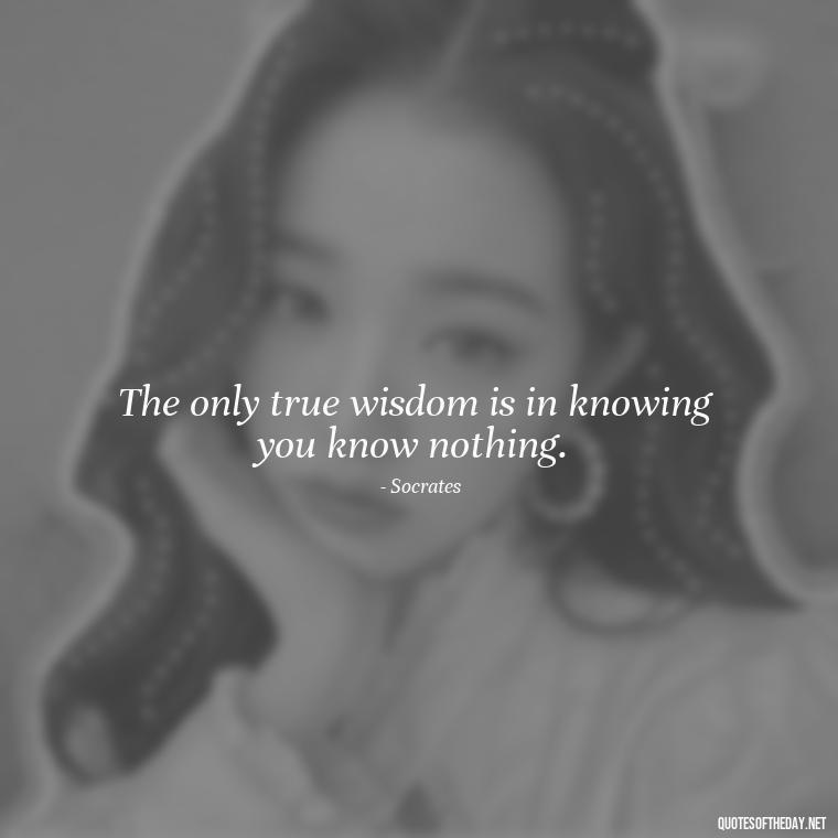 The only true wisdom is in knowing you know nothing. - Short Hippie Quotes