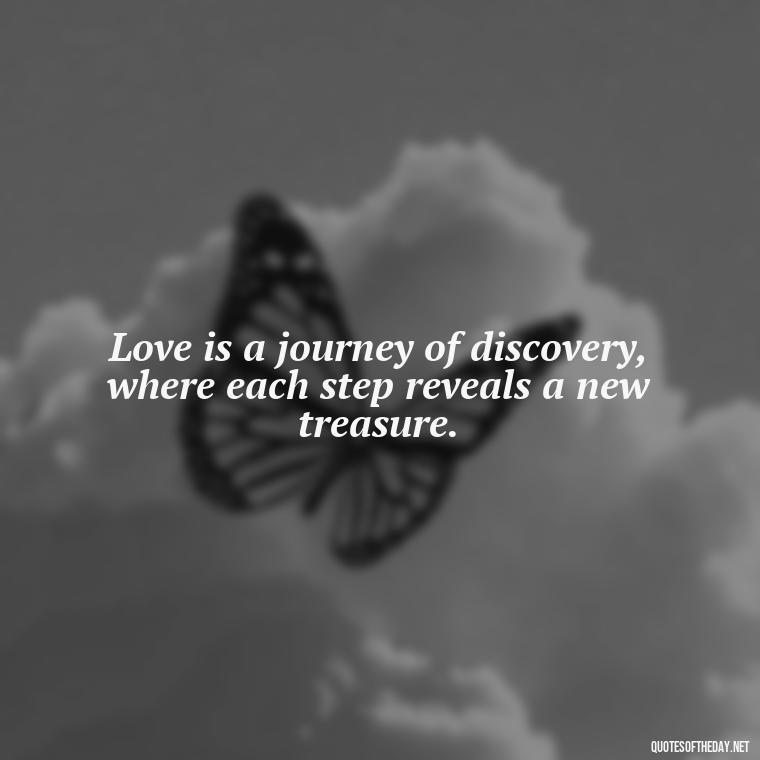 Love is a journey of discovery, where each step reveals a new treasure. - Love Valentine'S Day Quotes