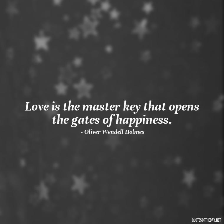 Love is the master key that opens the gates of happiness. - Find A True Love Quotes